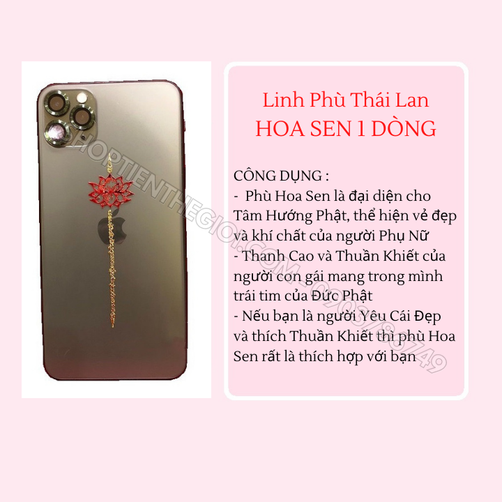 LINH PHÙ THÁI HOA SEN MỘT DÒNG KẺ - SP005570